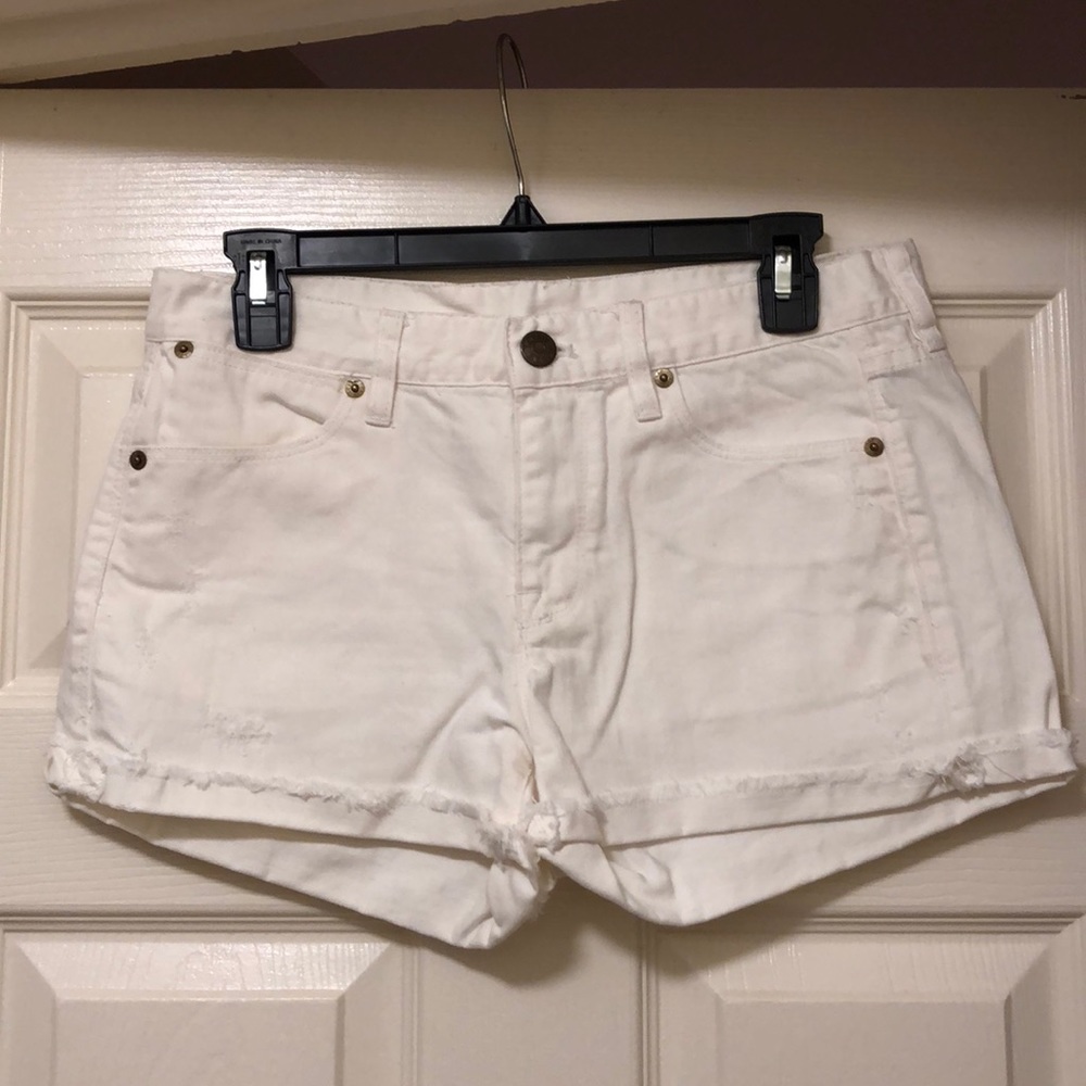 J. Crew White Denim Shorts